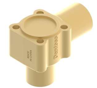 N404-8387 Danfoss TE12/20 ventielhuis  | ODF 7/8" x 1 1/8" | Haaks